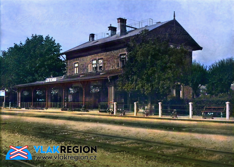 Stanice Lázně Bělohrad - staré foto