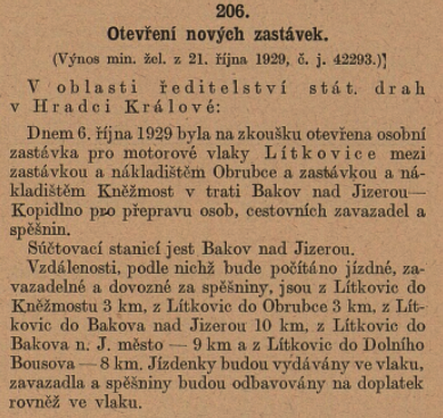 Otevření zastávky